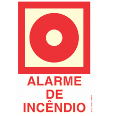 Placa-Alarme de incêndio